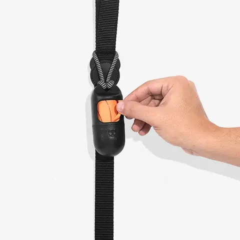 Black | Poop Bag Dispenser With Compostable Bags - Image 6